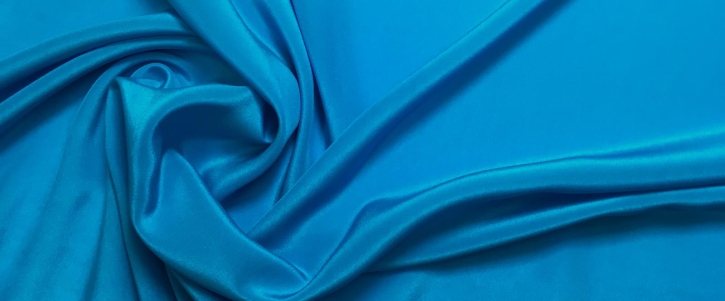 Silk crepe - capri blue