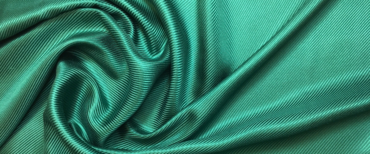 Lining silk - twill, emerald green