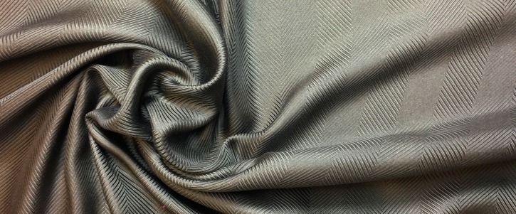 Futterseide - Fischgrat, olivgrün