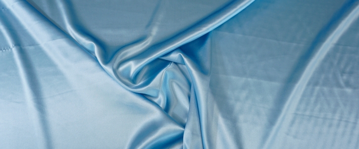 Stretch silk - light blue