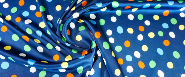 Seidenstretch - Polka dots