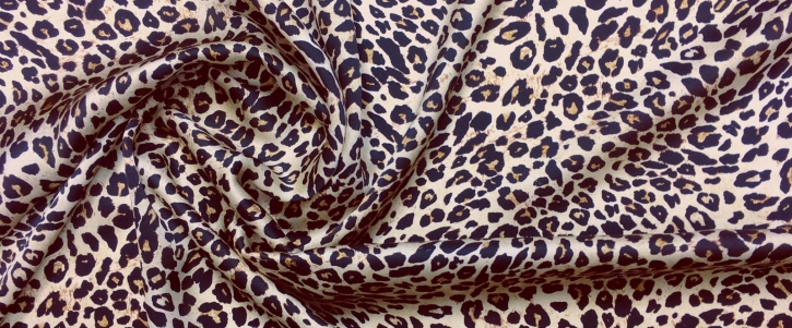 Silk satin - leopard pattern