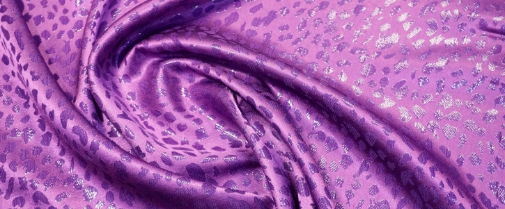 Silk jacquard - purple