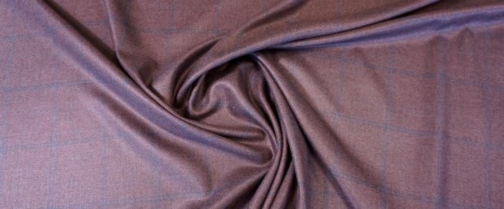 Silk with cashmere - check