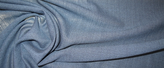 Schurwolle, blau-grau