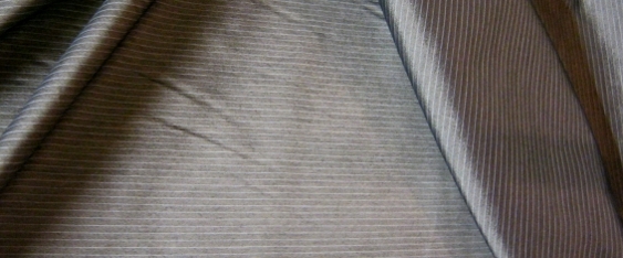 Baumwollmix - Nadelstreifen grau