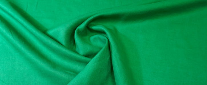 Blouse linen - emerald green