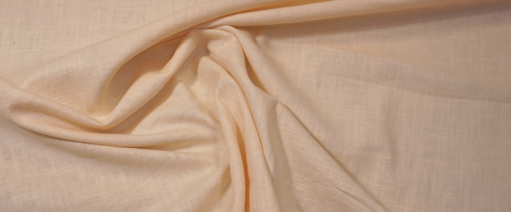 Linen with cotton - apricot