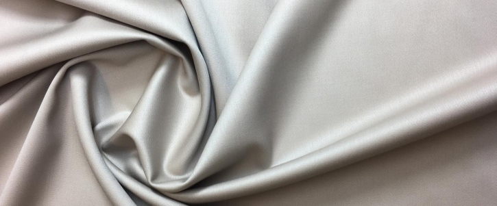 elastic wool satin - gray beige