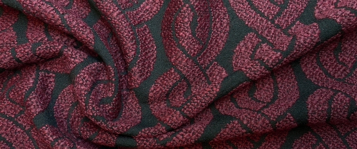 Mantelware schwarz-weinrot