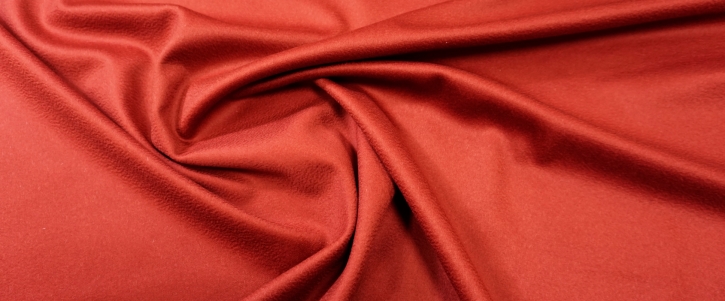 Wool with cashmere - tomato red