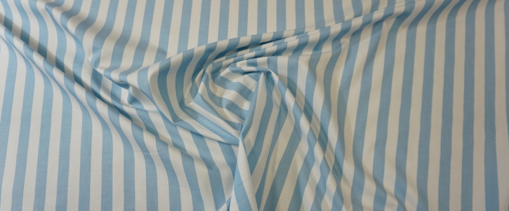 Cotton poplin - light blue stripes