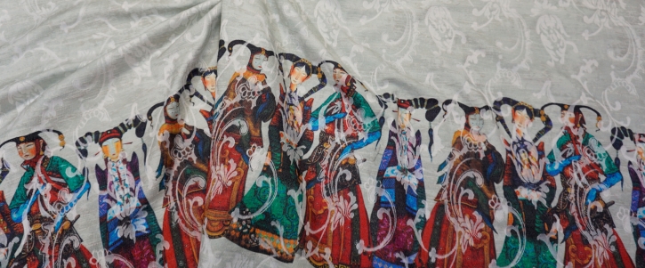 Baumwollmix - Rapport mystische Figuren