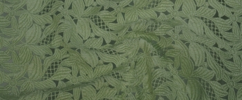 Spitzenborte - lindgrün, 45 cm