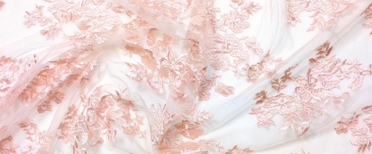 Tulle lace - apricot
