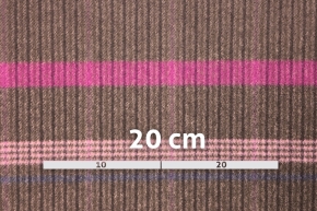 Kaschmir Double Face - petrol/braun kariert