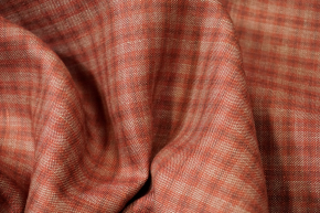 Cashmere with linen - woven check