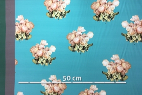 Seide - Bordüre mit Rosen