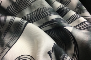 Silk twill - tendril pattern