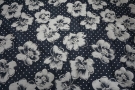 Silk - floral with dots