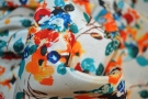 Silk - colorful floral motif