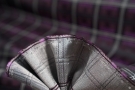 Jacquard silk - purple with black