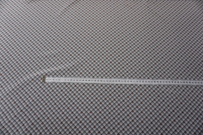 Seidencrepe - weiß mit schwarz