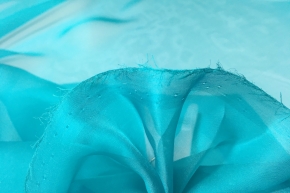 seidenmatter Chiffon - türkisblau