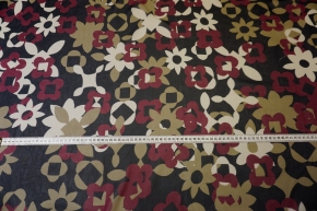 Seidenchiffon - florales Muster