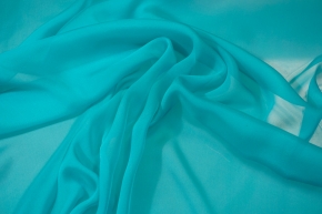 Silk chiffon - turquoise