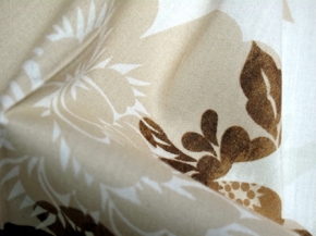 Stretch cotton - flower motif
