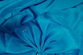 Silk crepe - capri blue