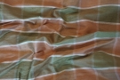 Dupion silk - large checked pattern