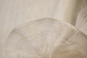 Silk chiffon with lurx threads - white