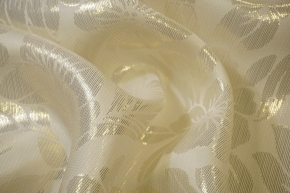 Silk jacquard - flowers with lurex