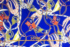 Silk stretch - maritime motifs