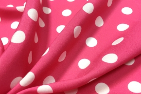 Silk stretch - polka dots, pink