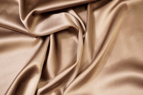 Stretch silk - pale brown