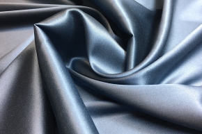 elastic silk satin - gray blue