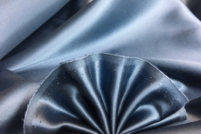 elastic silk satin - gray blue