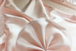 elastische Seide - rose