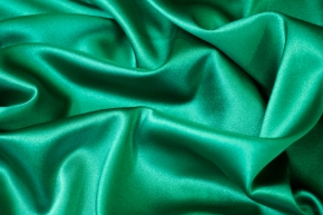Stretch silk - emerald green