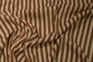 Silk stretch stripes in brown