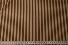 Silk stretch stripes in brown