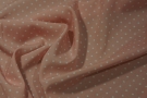 Seidenstretch - Polka dots auf rosa