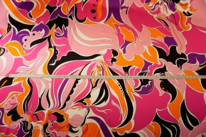 Seidensatin - abstraktes Muster, rosa