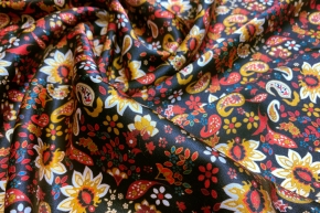 Seidensatin - Paisley