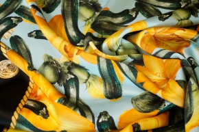 Silk satin - zucchinis