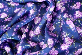 Seidensatin - kleine Blumen