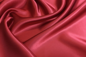 Silk satin - cherry red